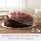 16 Inch Clear Round Plastic Dome Lids for Catering Trays & Platters, 25 Pk in 16" in Clear, alternate view 2