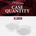 16 Inch Clear Round Plastic Dome Lids for Catering Trays & Platters, 25 Pk in 16" in Clear, alternate view 7