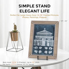 16 Inch Heavy Duty Plate Stand (2 Pack) - Metal Display Easel for Large Plates, Picture Frames, Signs, Posters, alternate