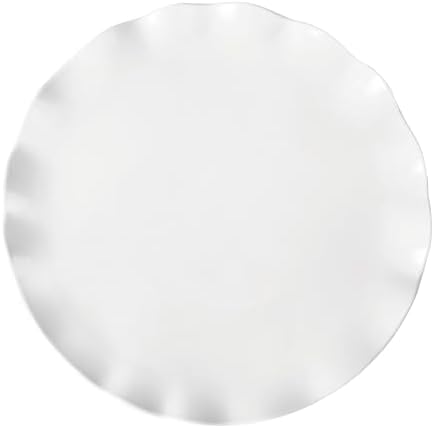 16 Inch Melamine Serving Platter Round Platter BPA-Free Large Platter for Charcuterie, Food, Fruit, Snack, and