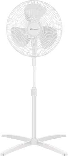 16-inch Oscillating Pedestal Fan with Precision 3-Speed Wind Control and Adjustable Tilt and Height, White in