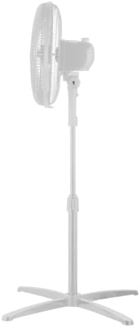 16-inch Oscillating Pedestal Fan with Precision 3-Speed Wind Control and Adjustable Tilt and Height, White in, alternate view