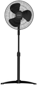 16-inch Oscillating Pedestal Fan with Precision 3-Speed Wind Control and Adjustable Tilt and Height, Black in