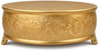 16 inch Round Gold Wedding Cake Stand in Gold, alternate view 3