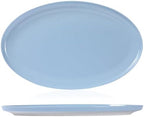 16" Melamine Oval Platter Set of 2- Lightweight Durable Serving Tray for Party, Catering & Home | Dishwasher