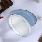 16" Melamine Oval Platter Set of 2- Lightweight Durable Serving Tray for Party, Catering & Home | Dishwasher, alternate view