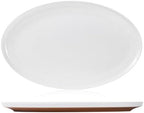 16" Melamine Oval Platter Set of 2 - Lightweight Durable Serving Tray for Party, Catering & Home | Dishwasher