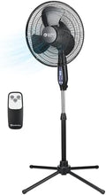 16" Oscillating Pedestal Fan with Remote & Folding Base