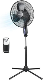 16" Oscillating Pedestal Fan with Remote & Folding Base