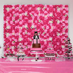 16-Pack 3D Artificial Flower Wall Panels, Floral Backdrop Decor, alternate view 2