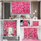 16-Pack 3D Artificial Flower Wall Panels, Floral Backdrop Decor, alternate view 4