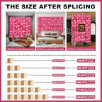 16-Pack 3D Artificial Flower Wall Panels, Floral Backdrop Decor, alternate view 5