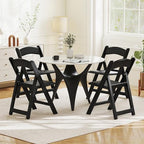 16-Pack Folding Chairs, Portable Resin Event Chairs with Padded Seat, All-Weather Resin Frame, 1100 lbs Static, alternate