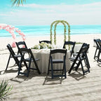 16-Pack Folding Chairs, Portable Resin Event Chairs with Padded Seat, All-Weather Resin Frame, 1100 lbs Static, alternate