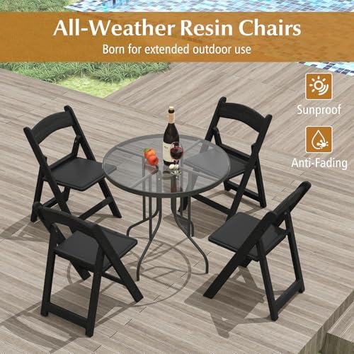 16-Pack Folding Chairs, Portable Resin Event Chairs with Padded Seat, All-Weather Resin Frame, 1100 lbs Static, alternate