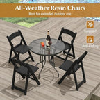 16-Pack Folding Chairs, Portable Resin Event Chairs with Padded Seat, All-Weather Resin Frame, 1100 lbs Static, alternate