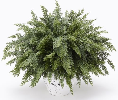 16 Pcs Artificial Lifelike Touch Christmas Cedar Branches for Vase Decor