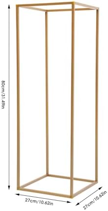 16 Pcs Column Vases Centerpieces for Tables, Gold Flower Stand for Wedding in Gold, alternate view 3