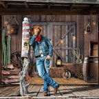 16 x 7 ft Western Party Backdrop Wild West Cowboy Rodeo Decoration in 16 x 7 ft, alternate view 2