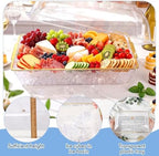 16" x 9" Chilled Serving Tray with lids, Gold-A, 2 Set in Gold-a, alternate view 5