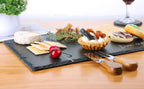 16 x10 in Slate Cheese Board Slate Board for Meat Cheese Appetizers, Serving Plate Tray Serving Stone Boards, alternate view