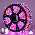 163 FT 500 LED Orange and Purple Halloween String Lights Indoor