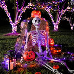 163 FT 500 LED Orange and Purple Halloween String Lights Indoor, alternate view 4
