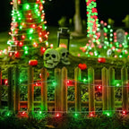 163ft Clear Wire 500 LED Red and Green Christmas Lights, alternate view 4