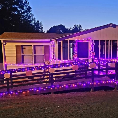 164 FT 500 LED Halloween String Lights, Waterproof Halloween String Lights Black Wire with 8 Modes, Outdoor, alternate view 6