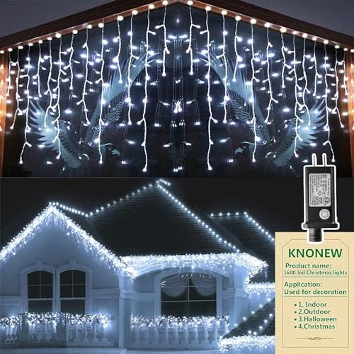 164FT 1600 LED Christmas Lights Outdoor Decorations Hanging Light