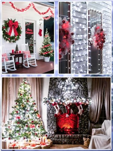 165 FT 500 LED Christmas Lights String Indoor Outdoor Waterproof Cool White, alternate view 7