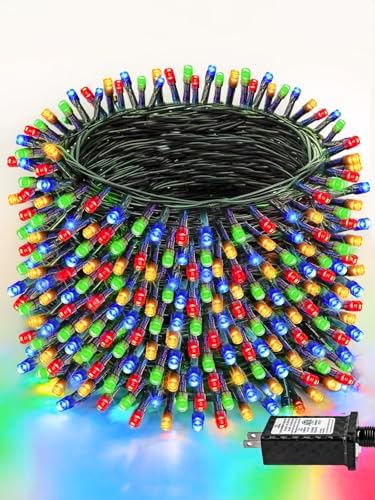 165 FT 500 LED Christmas Lights String Indoor Outdoor Waterproof Multicolor
