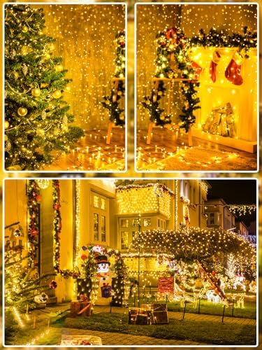 165 FT 500 LED Super Long Christmas Lights String Indoor Outdoor Warm White, alternate view 6