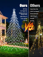 16Ft Color Changing Christmas Tree Light, White to Multicolor, alternate view 3