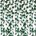 16Pcs 126Ft Teal&White Rose Garland, Fake Rose Hanging Flowers, Artificial Flower Vine, Hanging Floral Vine