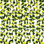 16Pcs 126Ft Yellow Rose Garland, Fake Rose Hanging Flowers, Artificial Flower Vine, Hanging Floral Vine Garland