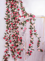 16Pcs 131FT Pink Flower Garland for Backdrop and Wedding Arch