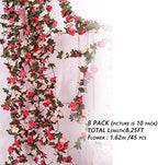 16Pcs 131FT Pink Flower Garland for Backdrop and Wedding Arch, alternate view 4