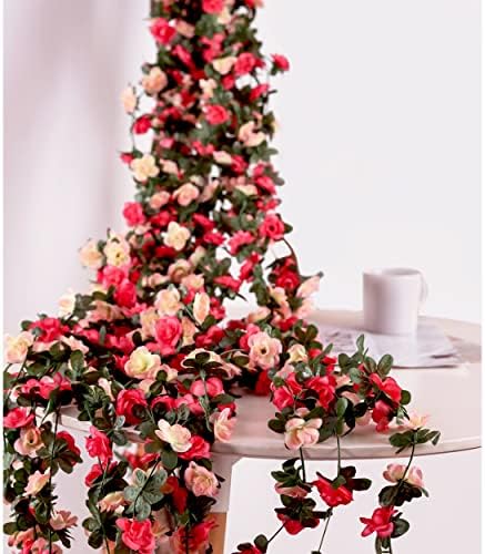 16Pcs 131FT Pink Flower Garland for Backdrop and Wedding Arch, alternate view 5