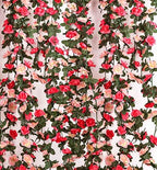 16Pcs 131FT Pink Flower Garland for Backdrop and Wedding Arch, alternate view 7