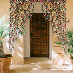 16Pcs 16.4Ft Fake Flower Garland Artificial Rose Vines, alternate view 6