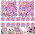 16pcs 3D Flower Wall Panel Artificial Silk Floral Background