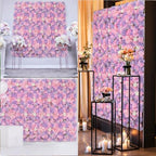 16pcs 3D Flower Wall Panel Artificial Silk Floral Background, alternate view 3