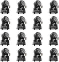 16PCS Moving Head Light RGBW LED Stage Lighting Effect 7x10W Moving Heads Wash Lights by DMX and Remote Control