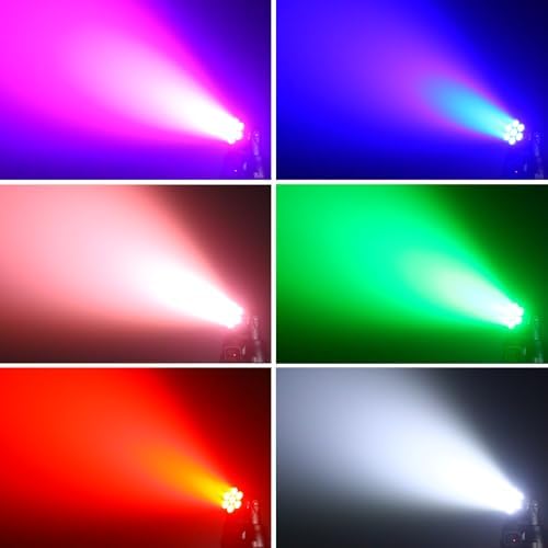 16PCS Moving Head Light RGBW LED Stage Lighting Effect 7x10W Moving Heads Wash Lights by DMX and Remote Control, alternate
