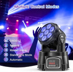 16PCS Moving Head Light RGBW LED Stage Lighting Effect 7x10W Moving Heads Wash Lights by DMX and Remote Control, alternate