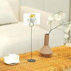 16PK Place Card Holders 12 Inch Table Number Holders Table Card Holders Steel Card Holders for Birthdays, alternate view 2