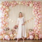 16x10FT Champagne Backdrop Curtains for Wedding Parties, Wrinkle Free Polyester Photography Backdrop Drapes for, alternate