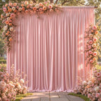 16x10FT Dusry Rose Backdrop Curtains for Wedding Parties, Wrinkle Free Polyester Photography Backdrop Drapes for, alternate