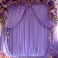 16x10FT Lavender Backdrop Curtains for Wedding Parties, Wrinkle Free Polyester Photography Backdrop Drapes for